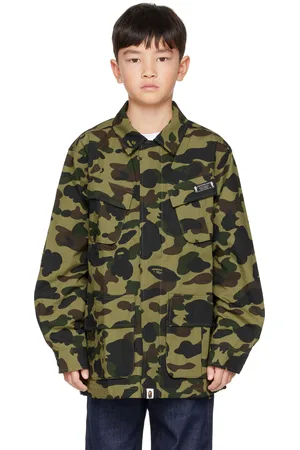 BAPE Kids Khaki 1st Camo Shirt Jacket