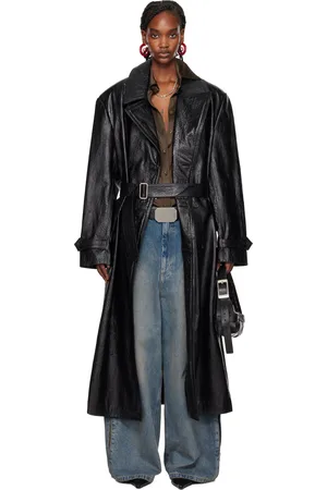 LU’U DAN Black Jiman Leather Coat