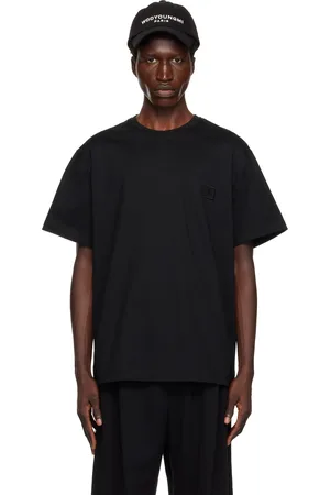 WOOYOUNGMI Black Wave Graphic Sweatshirt