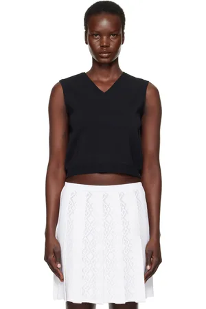 Givenchy Black Sleeveless V-Neck Vest