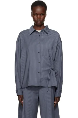 Deiji Studios Navy Pocket Wool Shirt