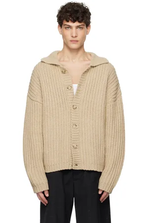 COMMAS Beige Fisherman Rib Cardigan