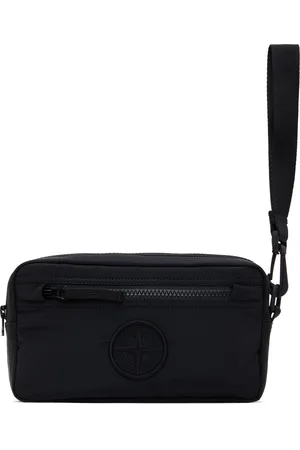 Stone Island Black Nylon Metal ECONYL Pouch