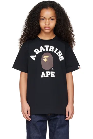 BAPE Kids Black College T-shirt