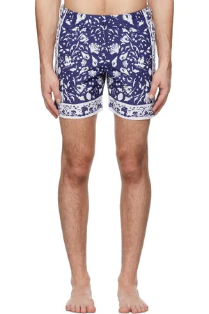 Orlebar Brown Navy & White Bulldog Swim Shorts