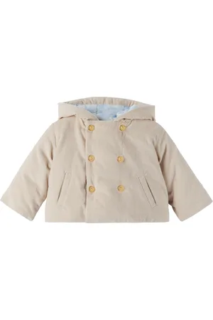 VERSACE Baby Beige Corduroy Down Jacket