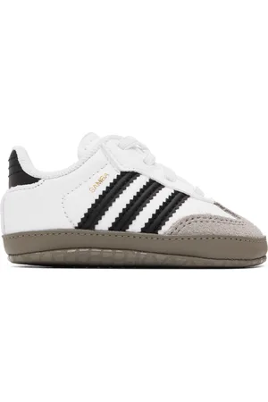 adidas Baby White & Black Samba Pre-Walkers