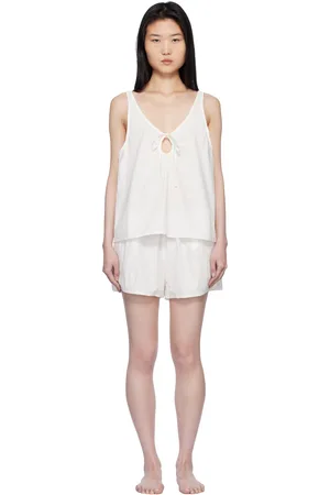 Deiji Studios U Shape Cotton Tank Top & Shorts Set