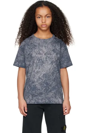 Stone Island Kids Navy Logo T-shirt