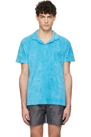 Orlebar Brown Blue Terry Towelling Polo