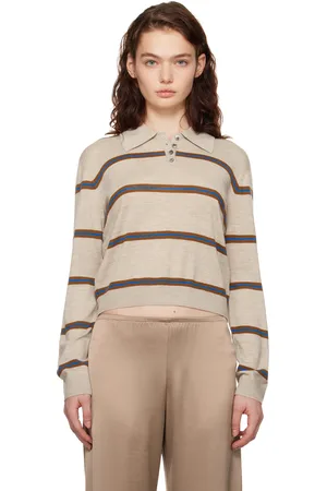 Leset Beige James Stripe Polo