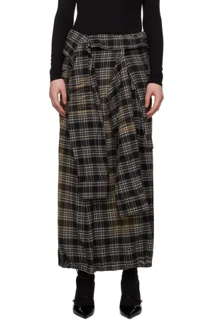 JUUN.J Multicolor Sleeve Tie Maxi Skirt