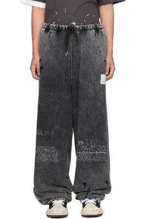 Maison Mihara Yasuhiro Gray Distressed Sweatpants