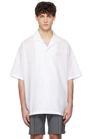 Moschino White Laurel Crown Emblem Shirt