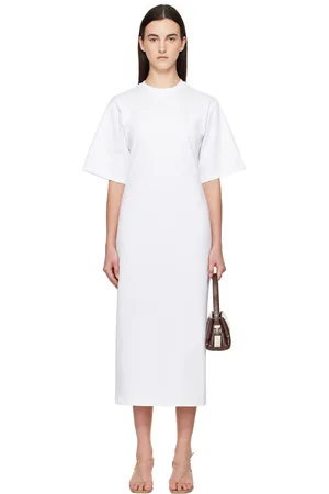 Rohe White Jersey Fitted T-shirt Maxi Dress