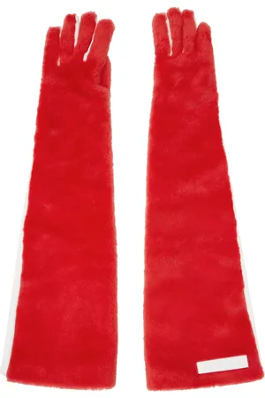 Marni Red & White Long Gloves