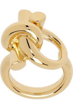 Salvatore Ferragamo Gold Gancio Ganpierce Ring