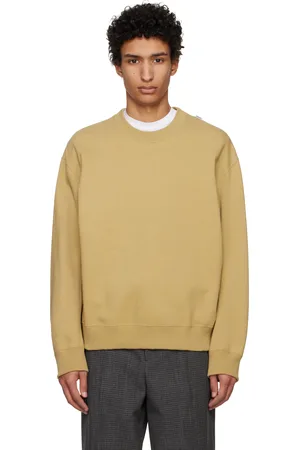 Jil Sander Brown Logo Flag Shoulder Sweatshirt