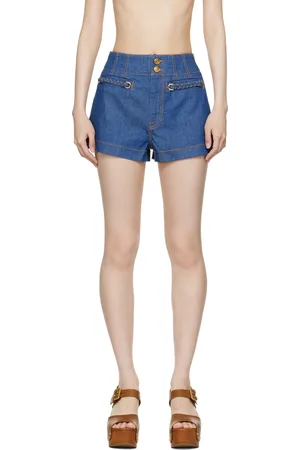 ZIMMERMANN Blue Wylie Denim Shorts