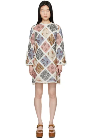 ZIMMERMANN Multicolor Tallow Lace Trim Minidress