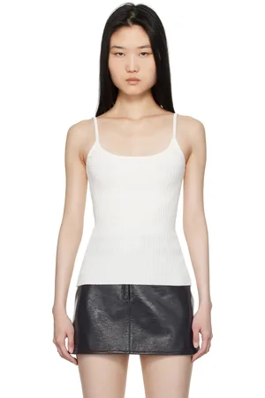 Courrèges White Reedition Knit Tank Top