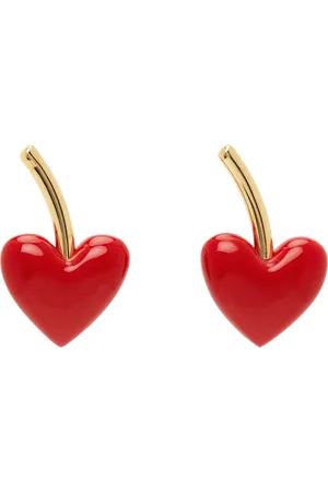 A.P.C. Gold & Red Cerise Earrings
