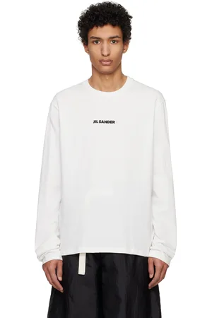 Jil Sander Off-White Printed-Logo Long Sleeve T-shirt
