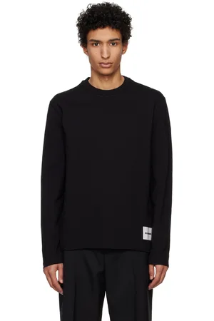 Jil Sander Three-Pack Black Long Sleeve T-Shirts
