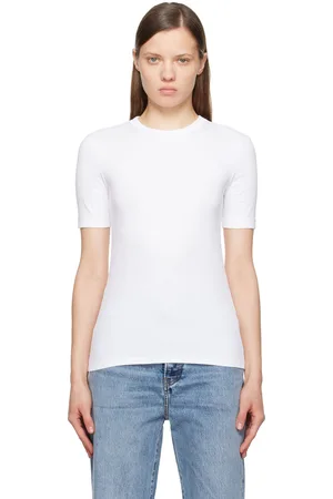 Totême White Classic Rib T-shirt