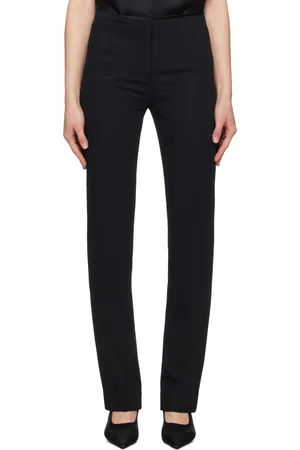Totême Black Low-Waist Cigarette Trousers