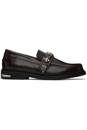 TOGA VIRILIS SSENSE Exclusive Brown Metal Loafers