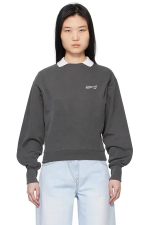 pushBUTTON Gray Standard Collar Sweatshirt