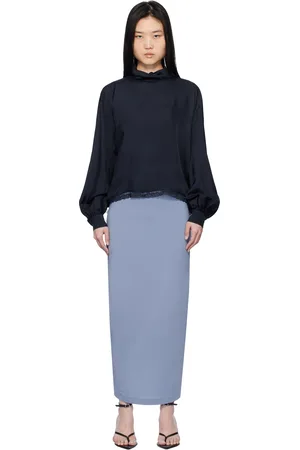 pushBUTTON Navy Two Way Blouse