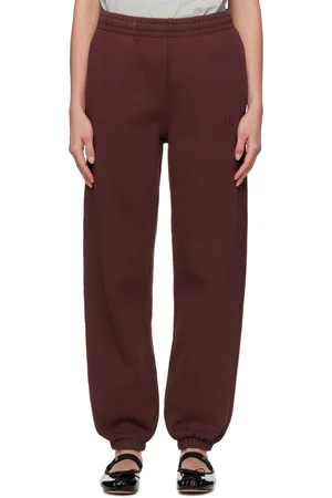 ANINE BING Burgundy Karter Sweatpants