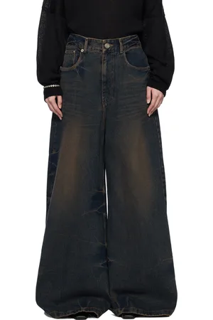 JUUN.J Blue Washed Denim Wide Jeans