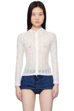 pushBUTTON Lace Zip-Up Hoodie