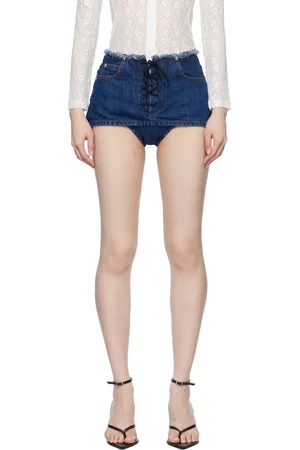 pushBUTTON Lace Up Detail Denim Skort