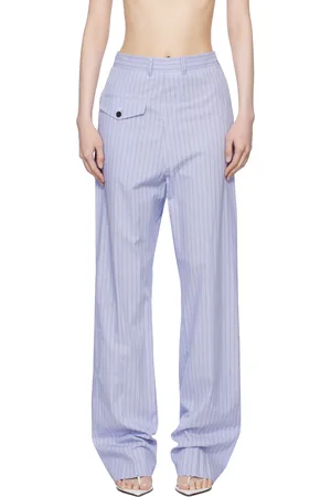 pushBUTTON Blue Stripe Front Pocket Lounge Pants