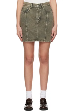 Moschino Gray 10 Oz Vintage Denim Miniskirt