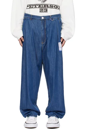 Maison Mihara Yasuhiro Blue Cotton Tencel Tapered Jeans