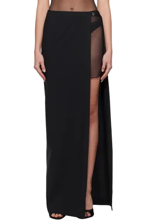 Nensi Dojaka High Split & OOO Buckle Maxi Skirt