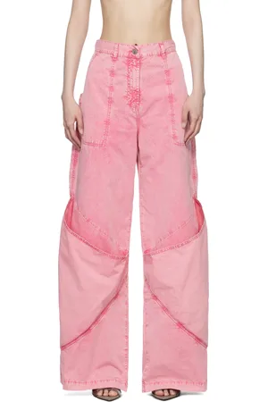 The Attico Pink Long Jeans