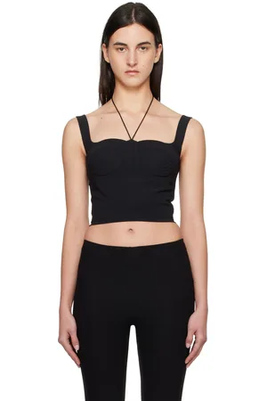 Nensi Dojaka Quilted Cups Bustier Top