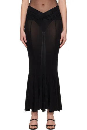 Nensi Dojaka V Waist Flared Midi Skirt