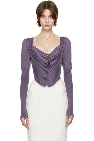 Vivienne Westwood Purple Bea Corset Cardi Blouse