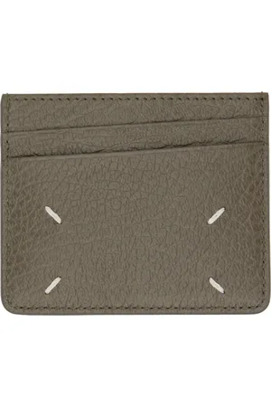 Maison Margiela Taupe Four Stitches Card Holder