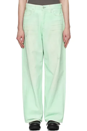 Acne Studios Green Baggy Fit 1981M Jeans