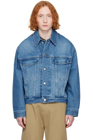 STUDIO NICHOLSON Blue Stein Denim Jacket