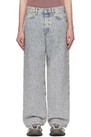 Acne Studios Blue Baggy Fit 1981M Monogram Jeans