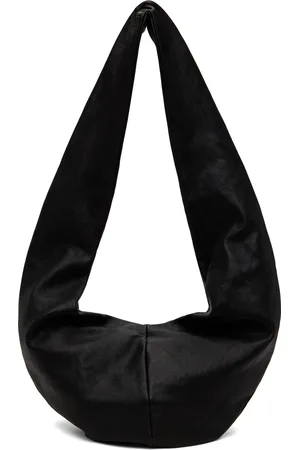 GABRIELA COLL GARMENTS Black No.250 Crossed Leather Bag